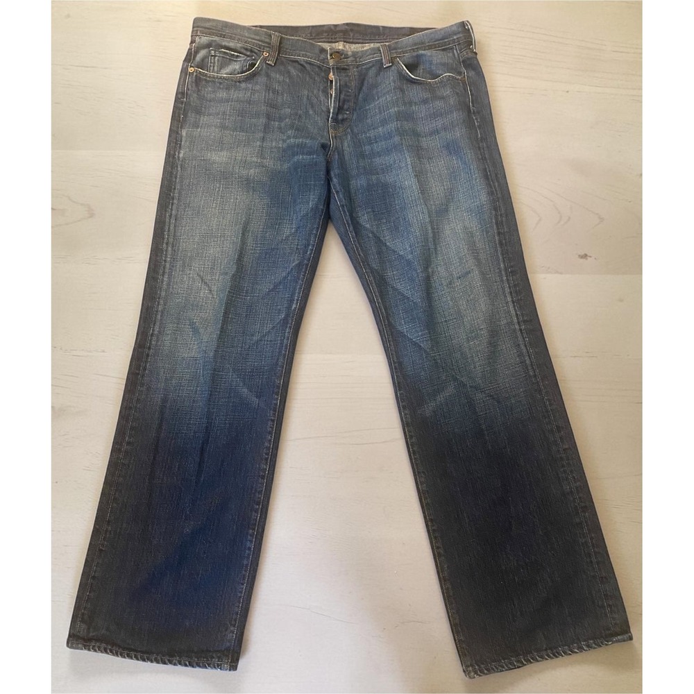 Citizens of Humanity Evans Button Fly 606 Straight Leg Blue Denim Jeans Size 40‎